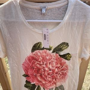 J. Crew woman’s graphic neck tee sz small